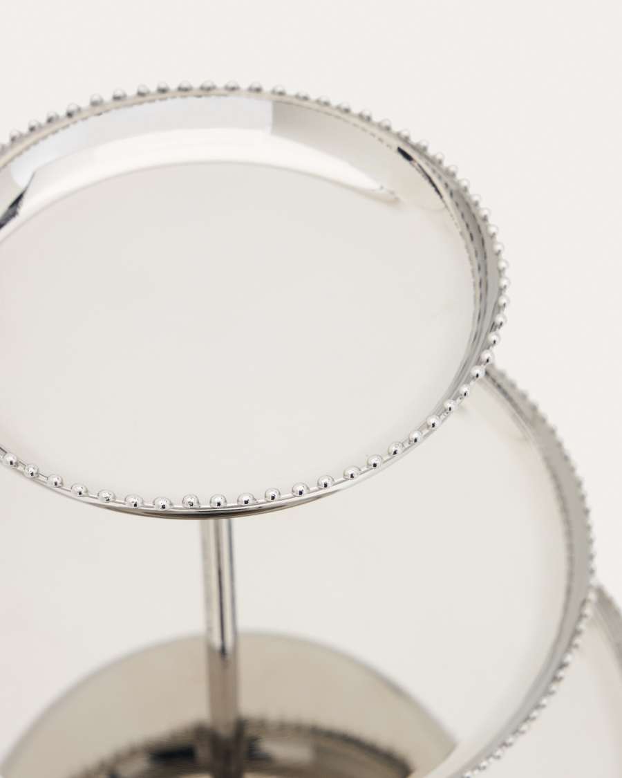 Nirela 3-tier stainless steel tray