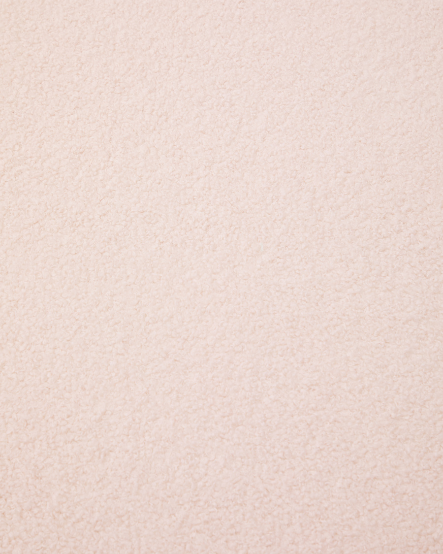 Kaeli footrest cover in pink bouclé Ø 120 cm