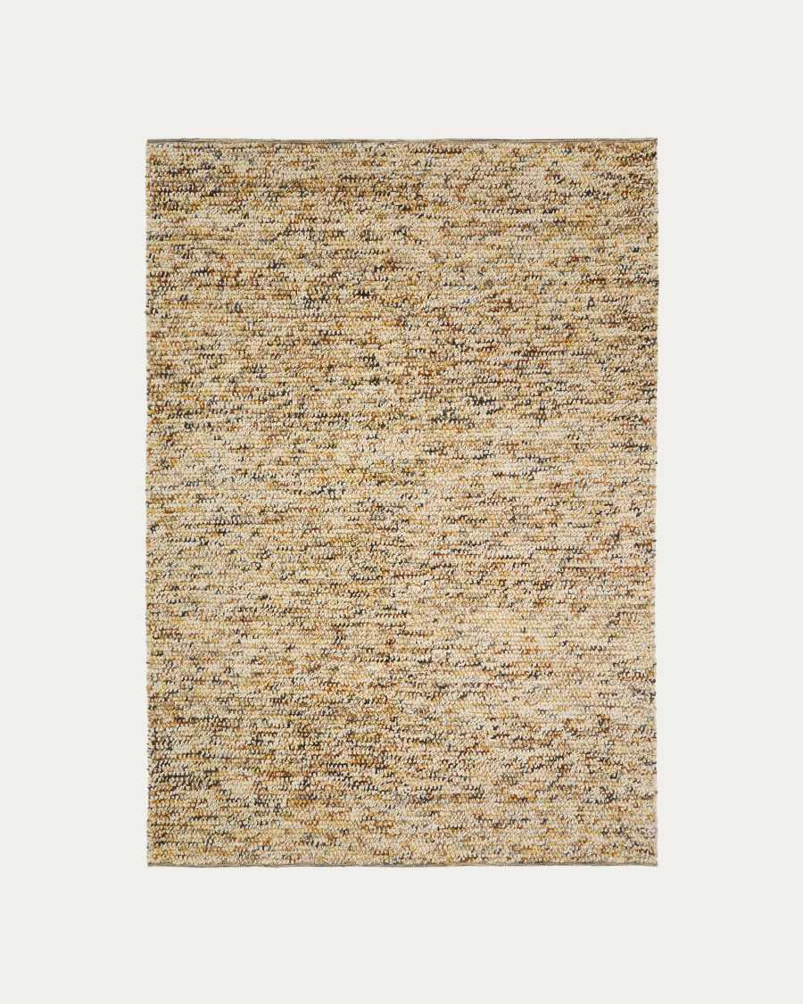 Elanis multicoloured bouclé wool rug 160 x 230cm