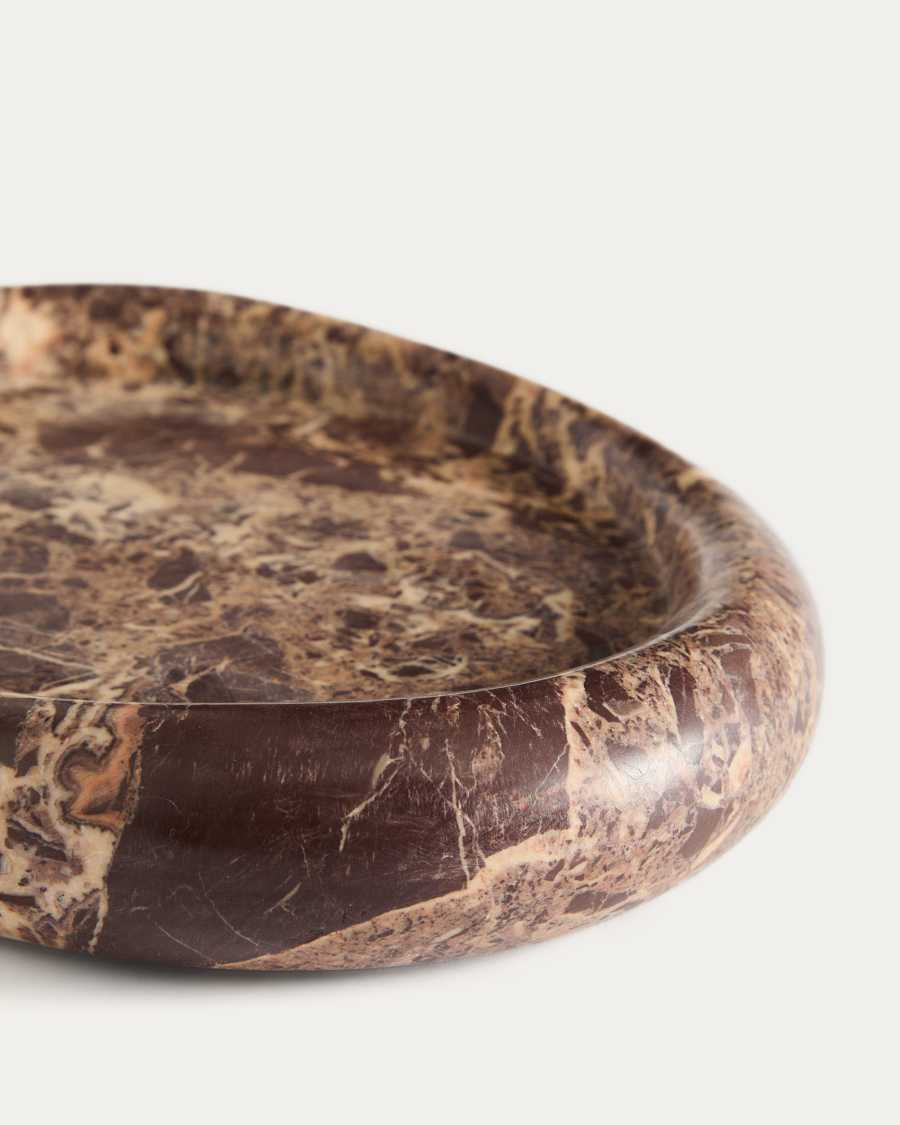 Lenorel tray in maroon marble 30 x 23 cm