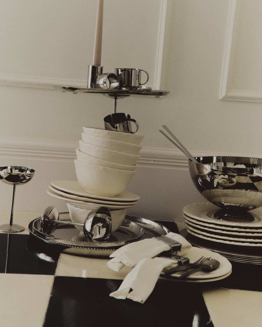 Nirela set of 2 stainless steel napkin rings