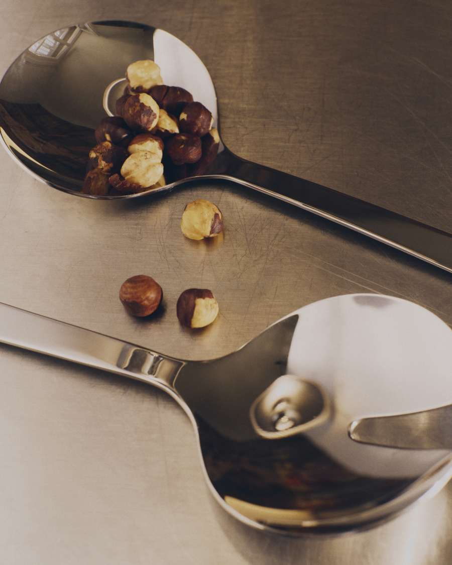 Nirela set of 2 stainless steel kitchen utensils