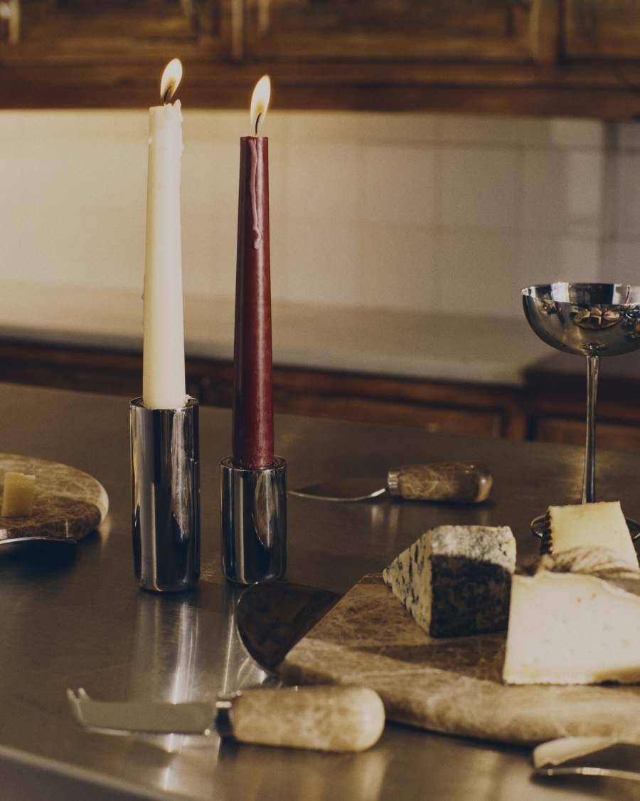 Set Nirela aus 2 Kerzenhaltern, 7 cm