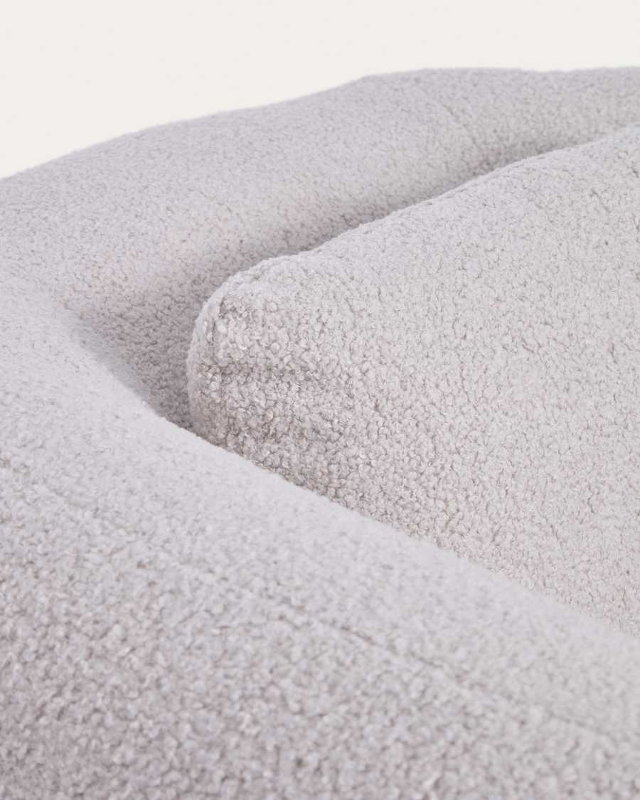 Martina grey bouclé armchair with cushion FSC Mix Credit