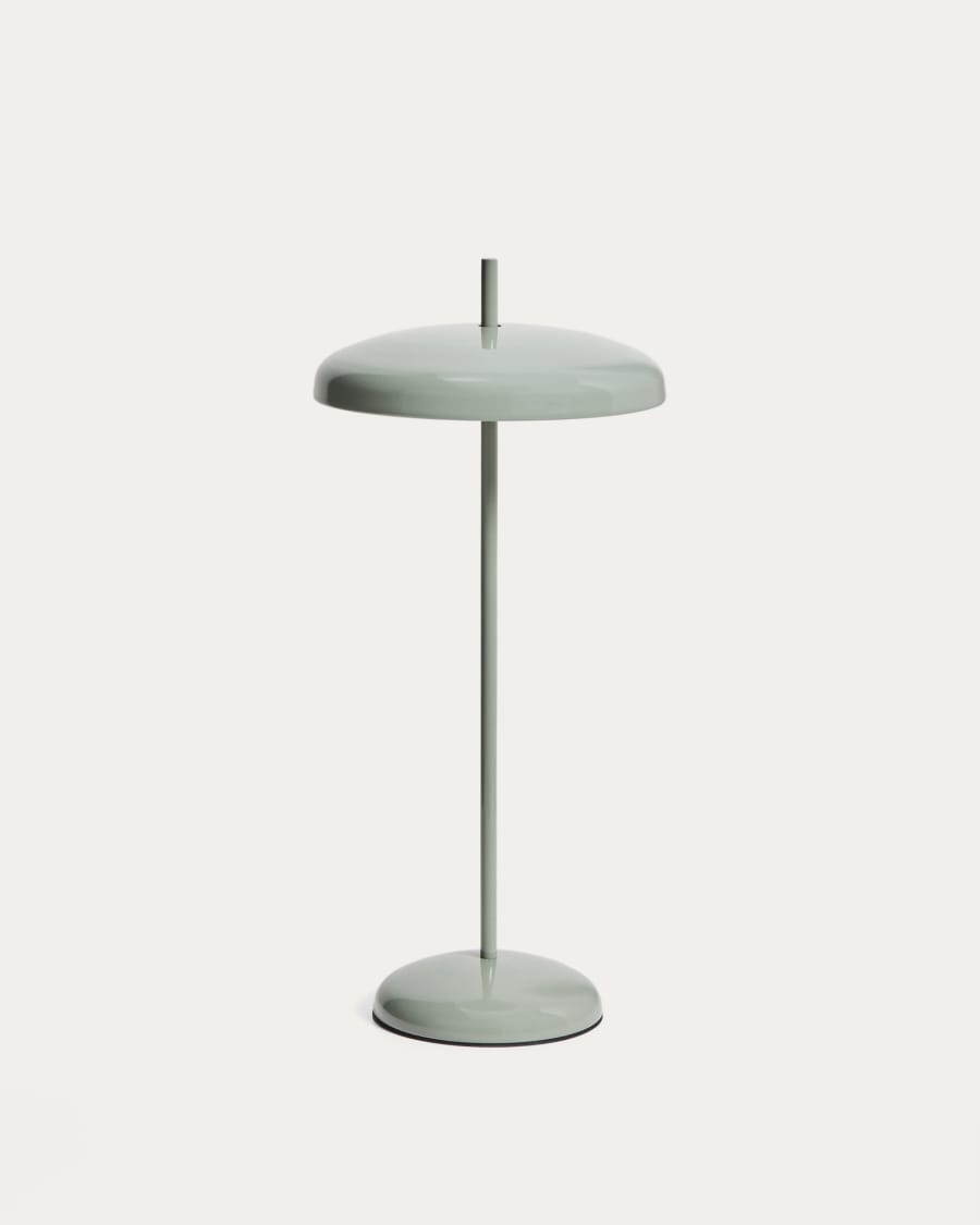 Lampe de table portable Porte en métal vert clair