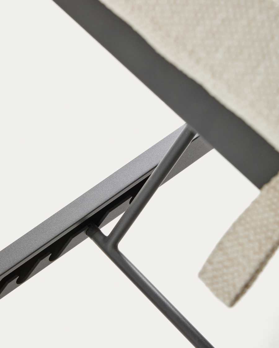 Tumbona Kionia de aluminio grafito