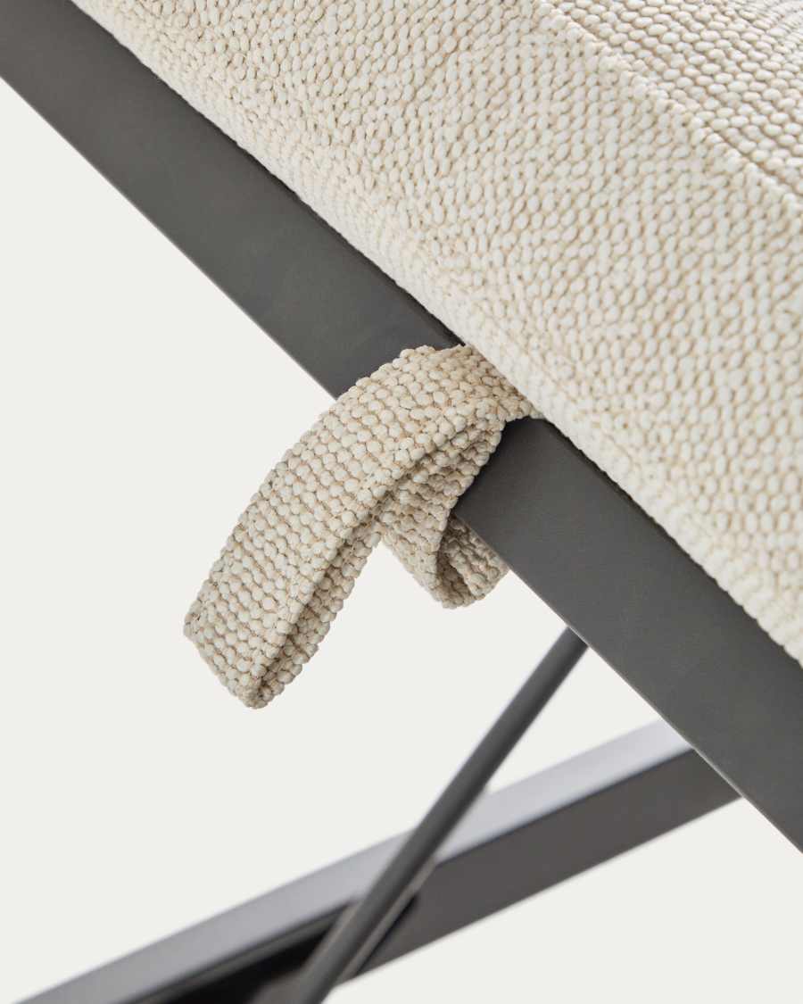 Tumbona Kionia de aluminio grafito