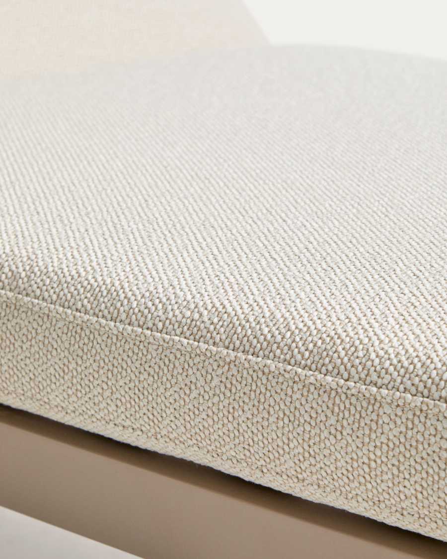 Sonnenliege Kionia aus Aluminium in Taupe.