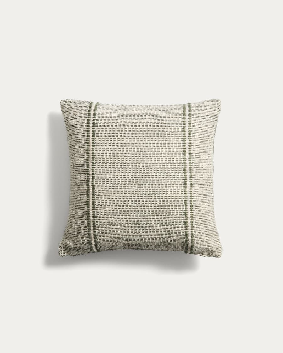 Fodera per cuscino Drati 100% PET verde 45 x 45 cm