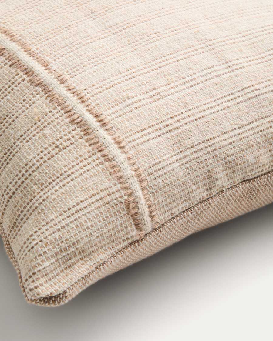 Fodera per cuscino Drati 100% PET beige 45 x 45 cm