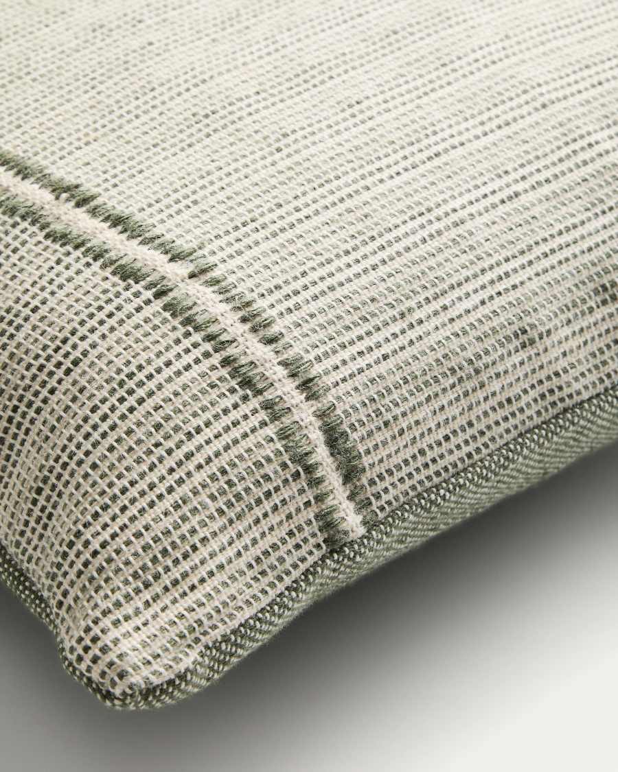 Fodera per cuscino Drati 100% PET verde 45 x 45 cm