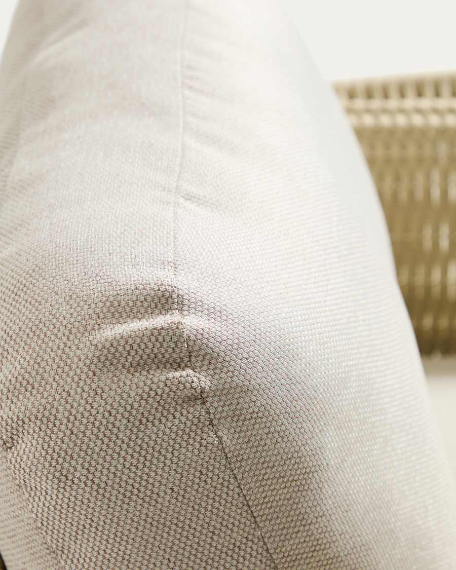 Alipa armchair in FSC 100% solid acacia wood and ecru rope cord