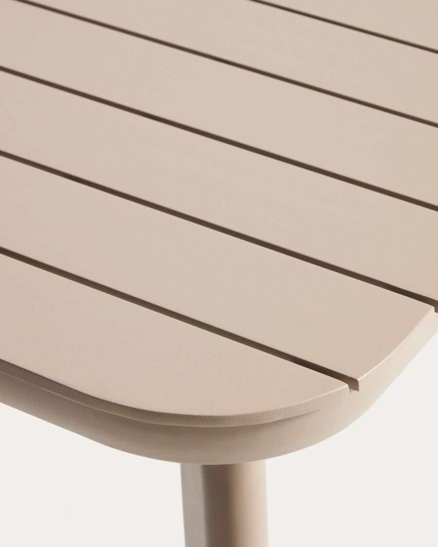 Table extensible d’extérieur Izola en aluminium avec finition beige 220 (280) x 100 cm