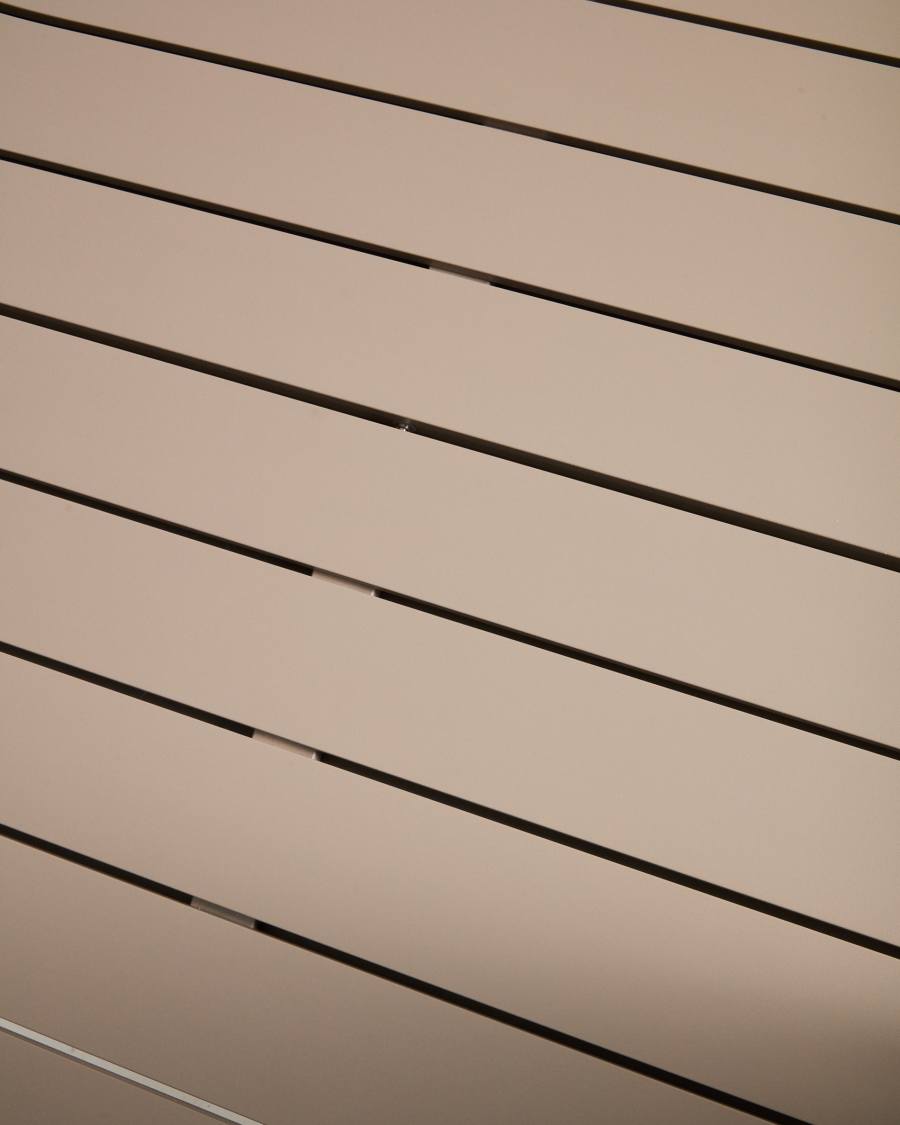 Table extensible d’extérieur Izola en aluminium avec finition beige 220 (280) x 100 cm