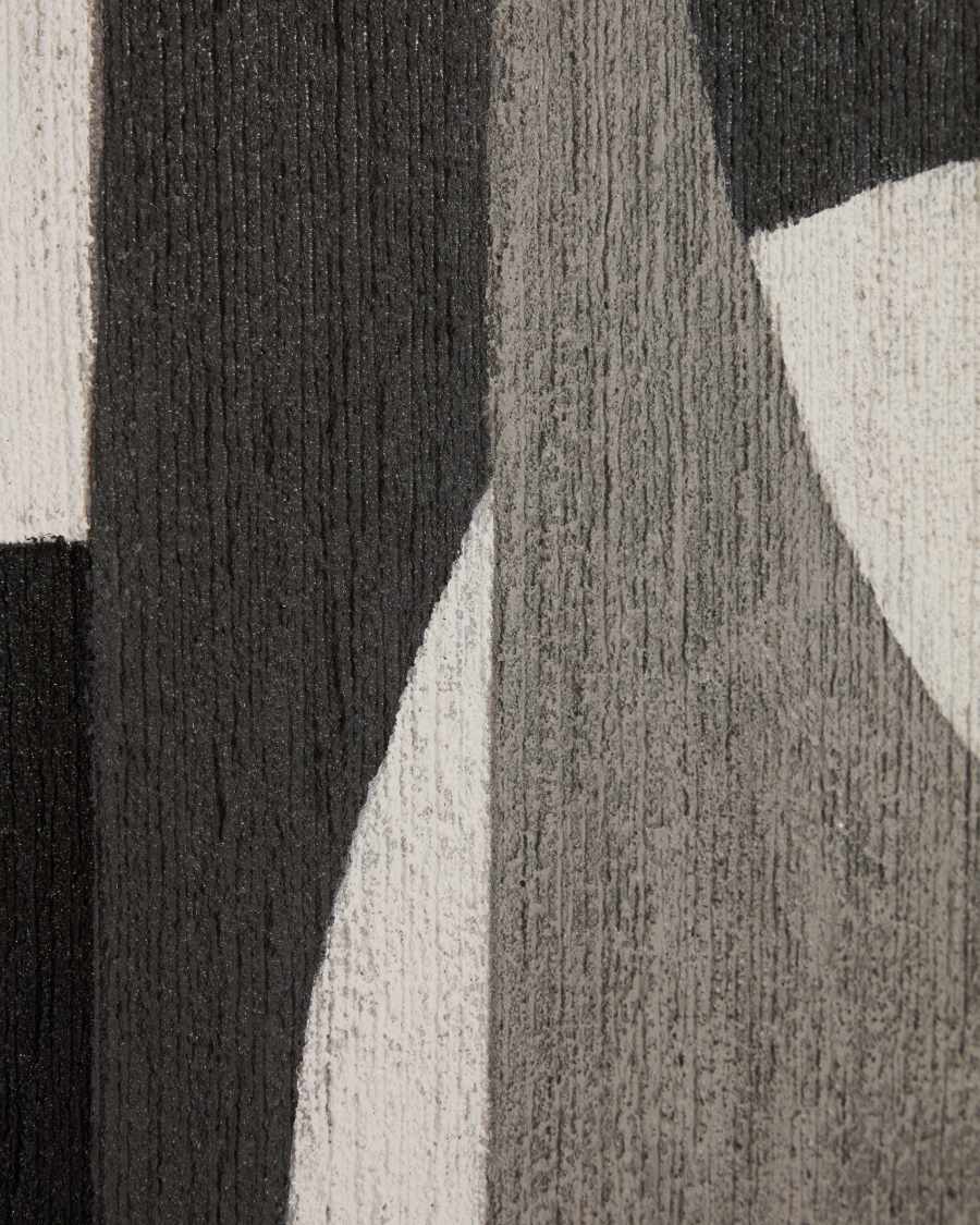 Πίνακας αφηρημένης τέχνης Onure λευκό & μαύρο 80 x 100 εκ