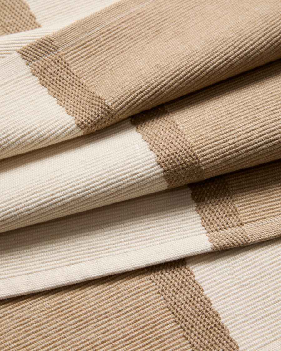 Tari set of 2 beige 100% cotton placemats 35 x 50 cm