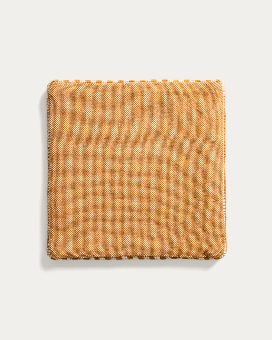 Dirome orange striped 100% PET cushion cover 40 x 40cm