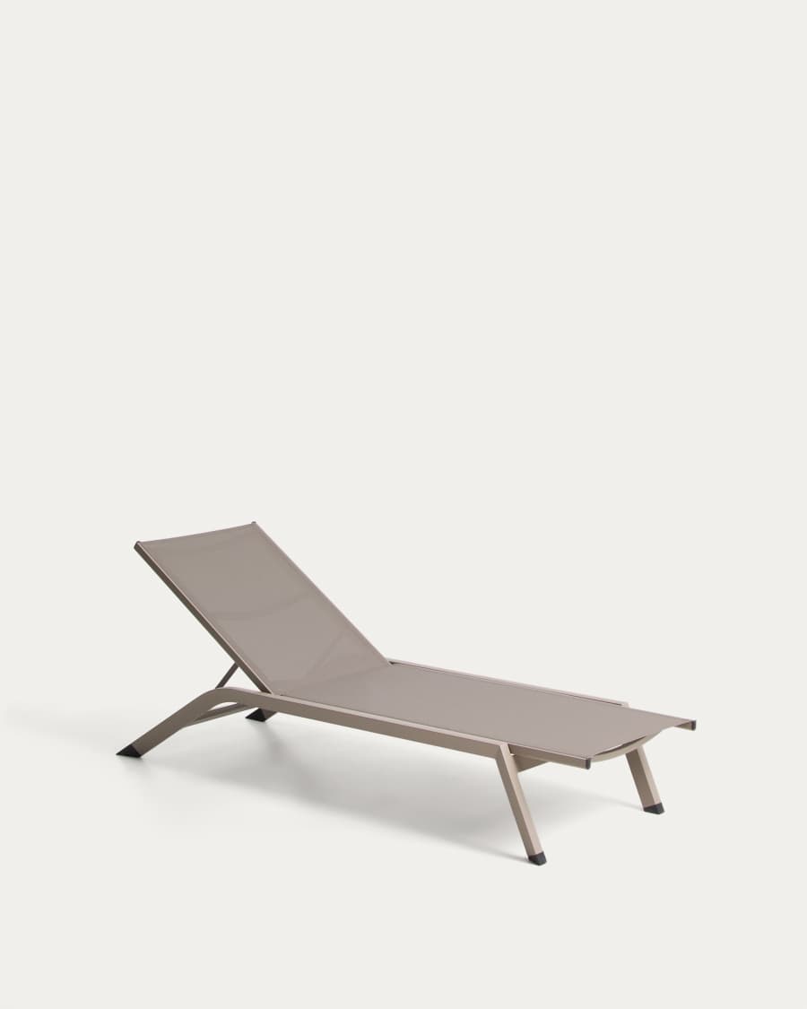 Bain de soleil Capraia en aluminium marron
