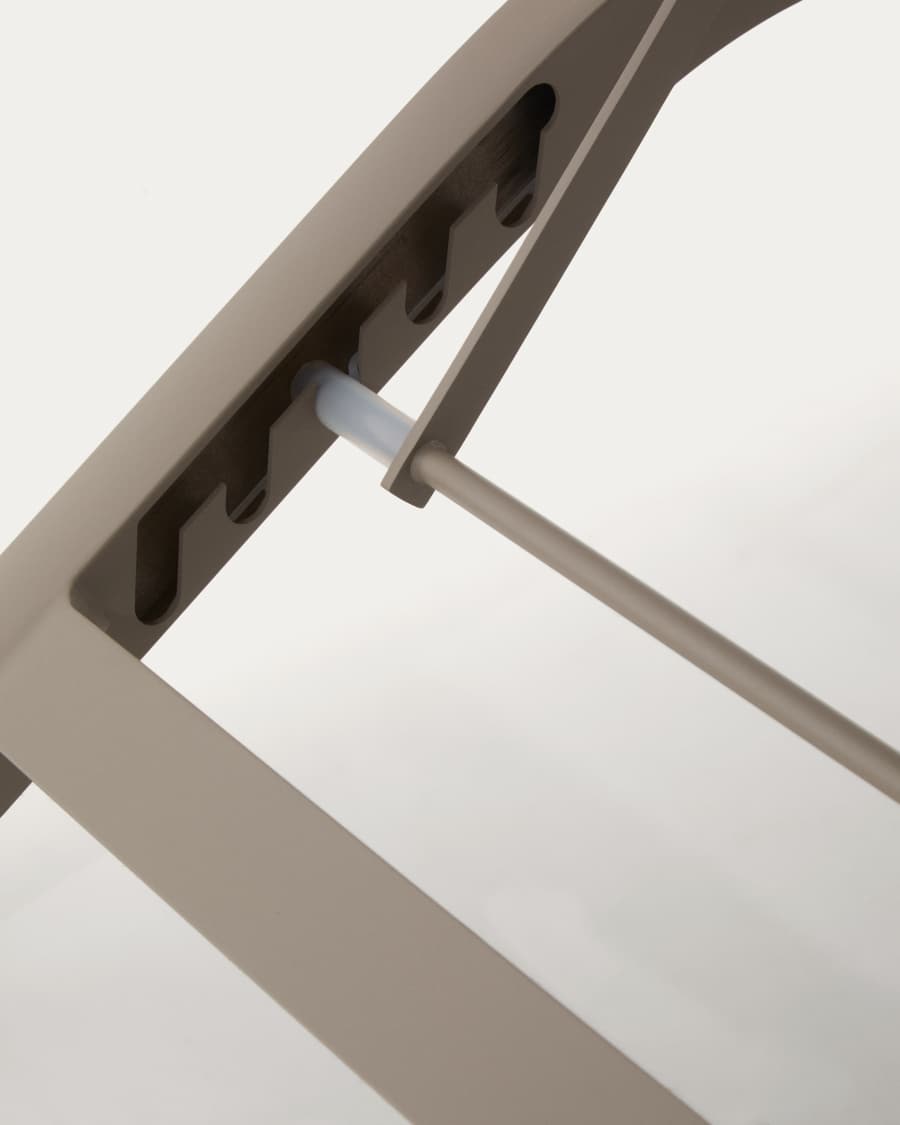 Bain de soleil Capraia en aluminium marron