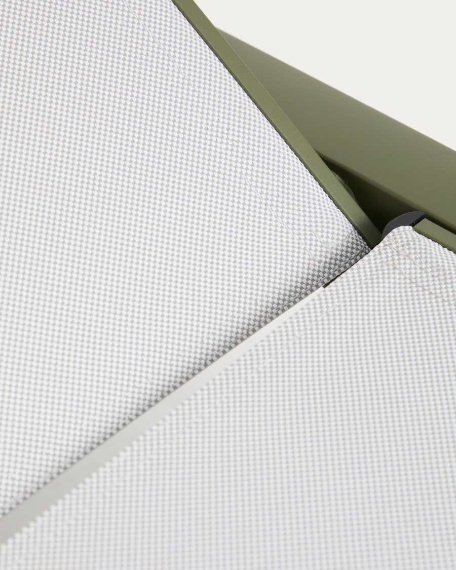 Tumbona Capraia de aluminio verde