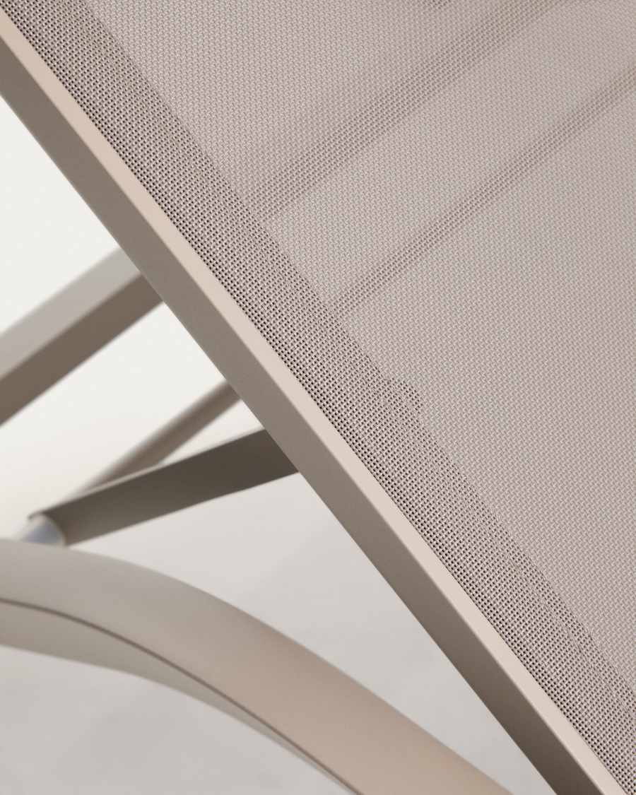 Bain de soleil Capraia en aluminium marron