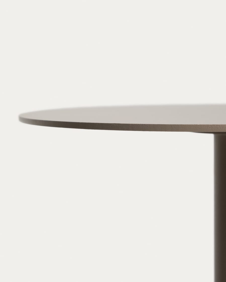 Taula auxiliar Asinara d’alumini talp Ø40 cm