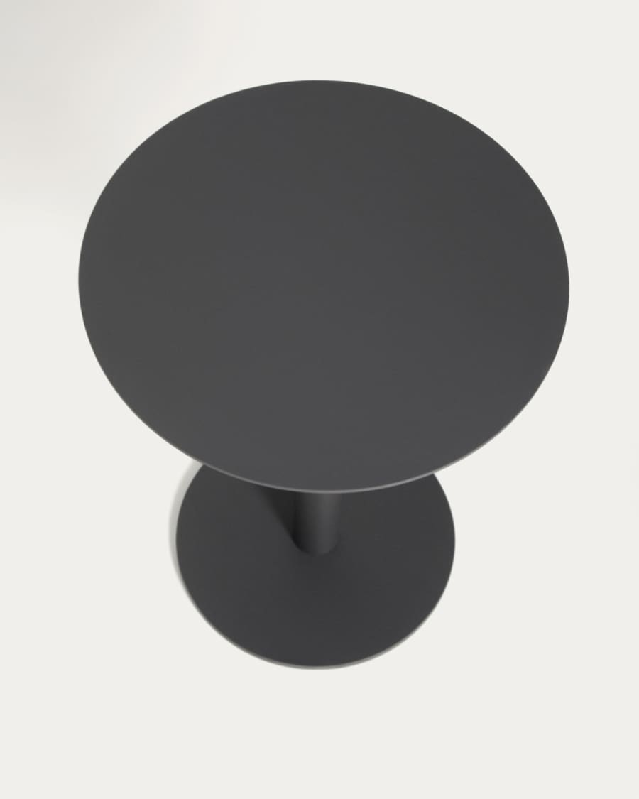 Taula auxiliar Asinara d’alumini grafit Ø40 cm