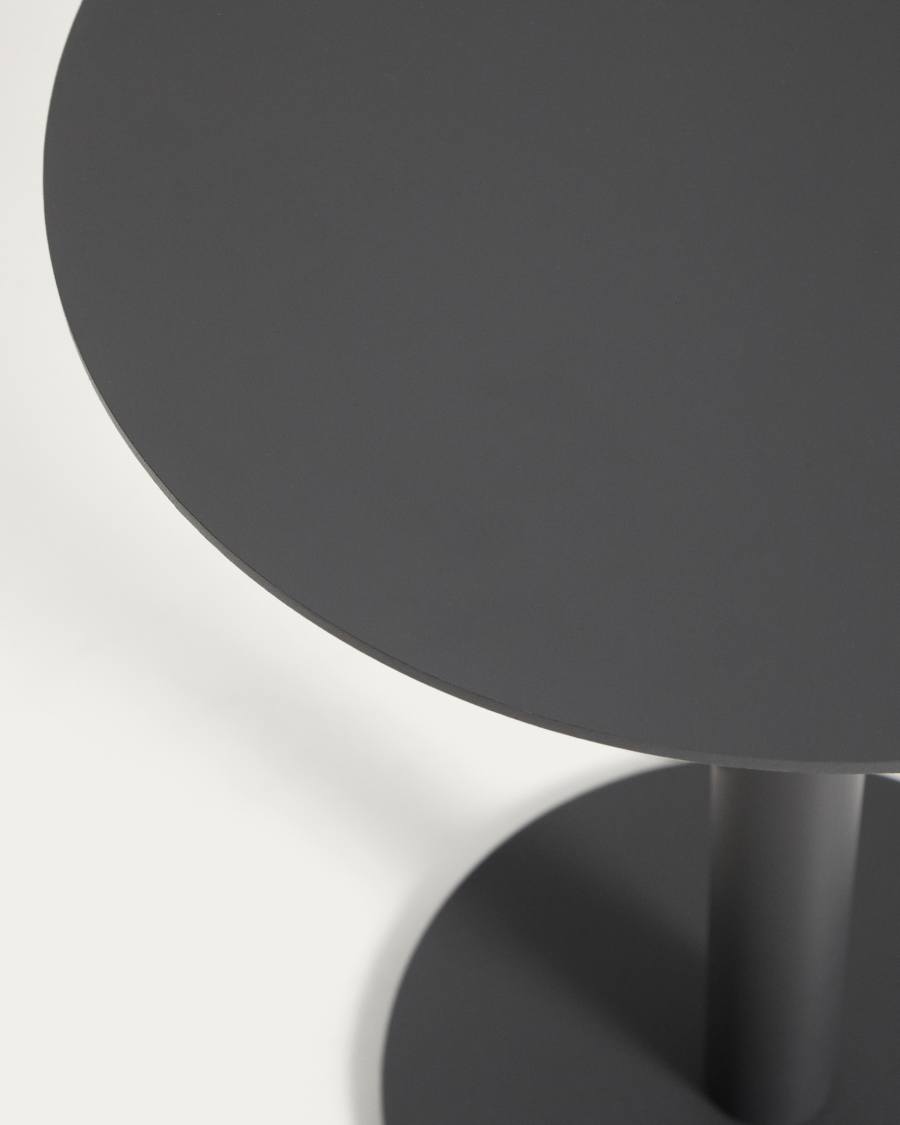 Taula auxiliar Asinara d’alumini grafit Ø40 cm