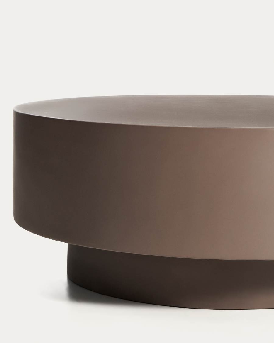 Garbet coffee table in brown concrete Ø 80cm