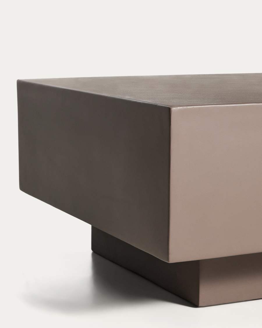 Rustella coffee table in brown concrete 60 x 60cm