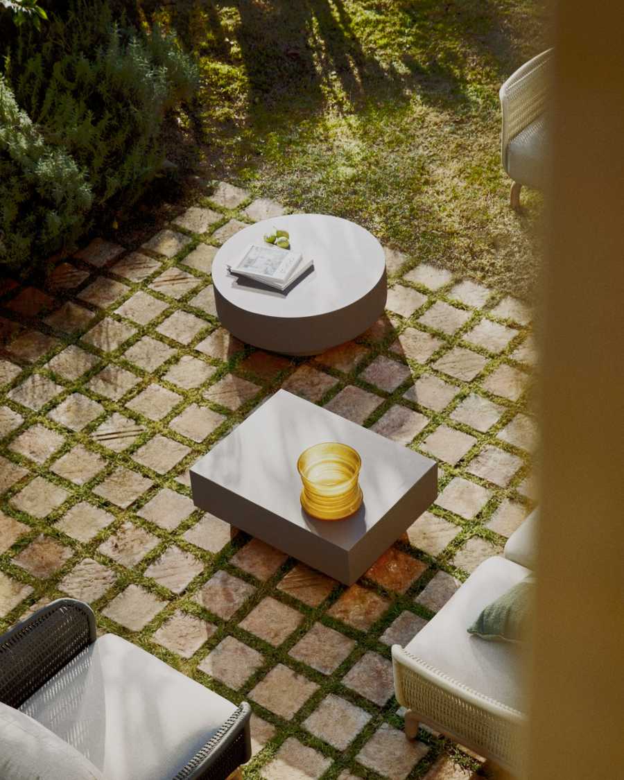 Garbet coffee table in brown concrete Ø 80cm