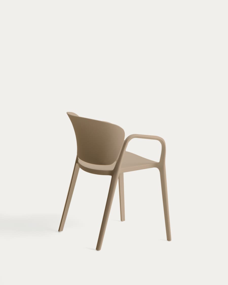 Ania beige 100% outdoor stackable chair