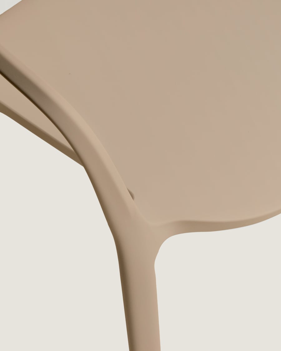 Ania beige 100% outdoor stackable chair