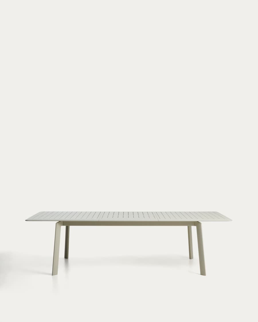 Table extensible Brela en aluminium couleur naturelle 205(287) x 100 cm