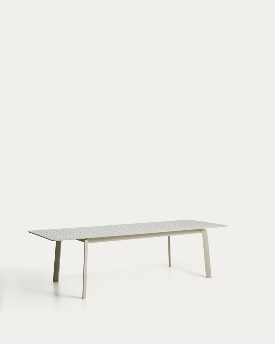 Table extensible Brela en aluminium couleur naturelle 205(287) x 100 cm