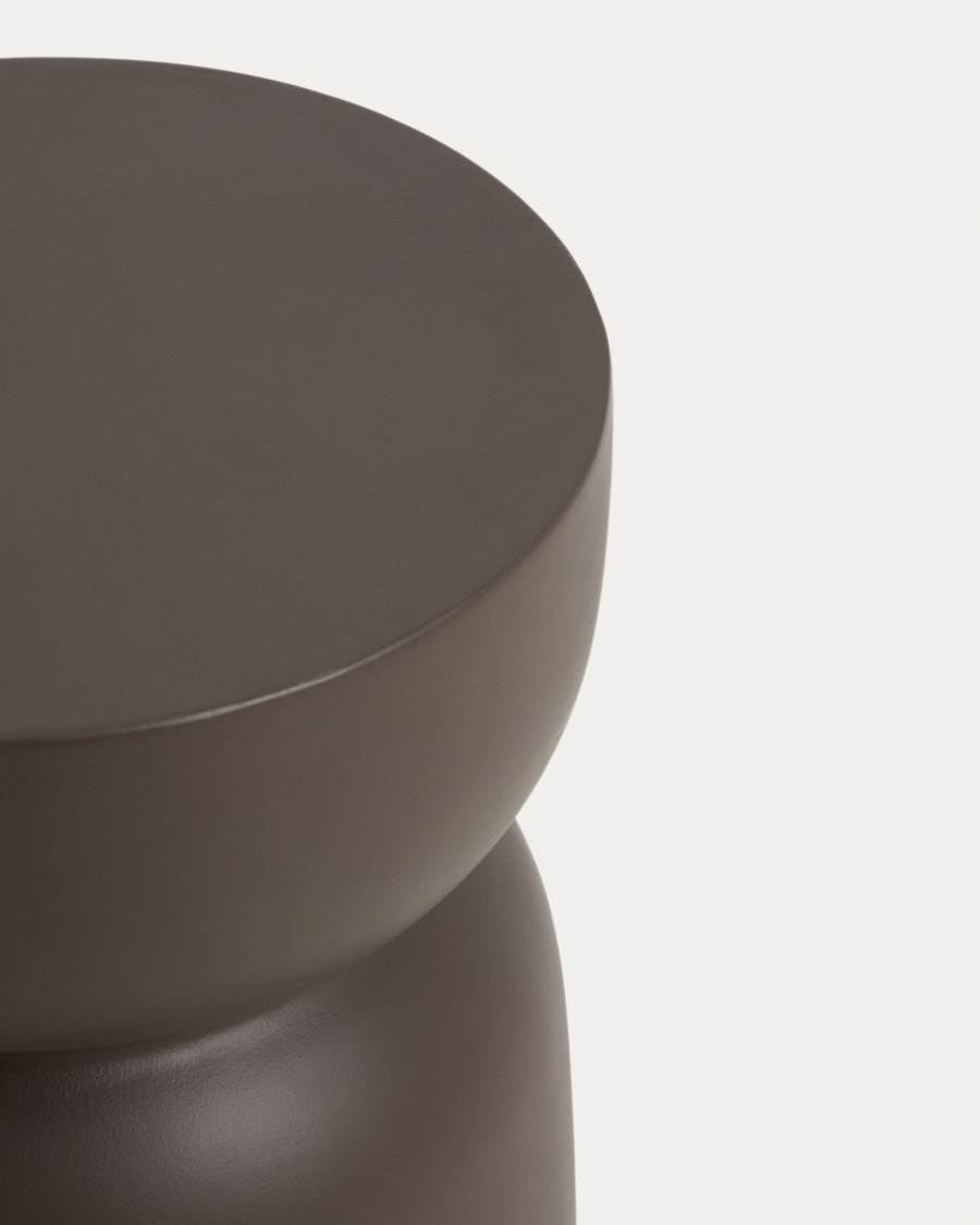 Garbet side table in brown concrete Ø 60cm