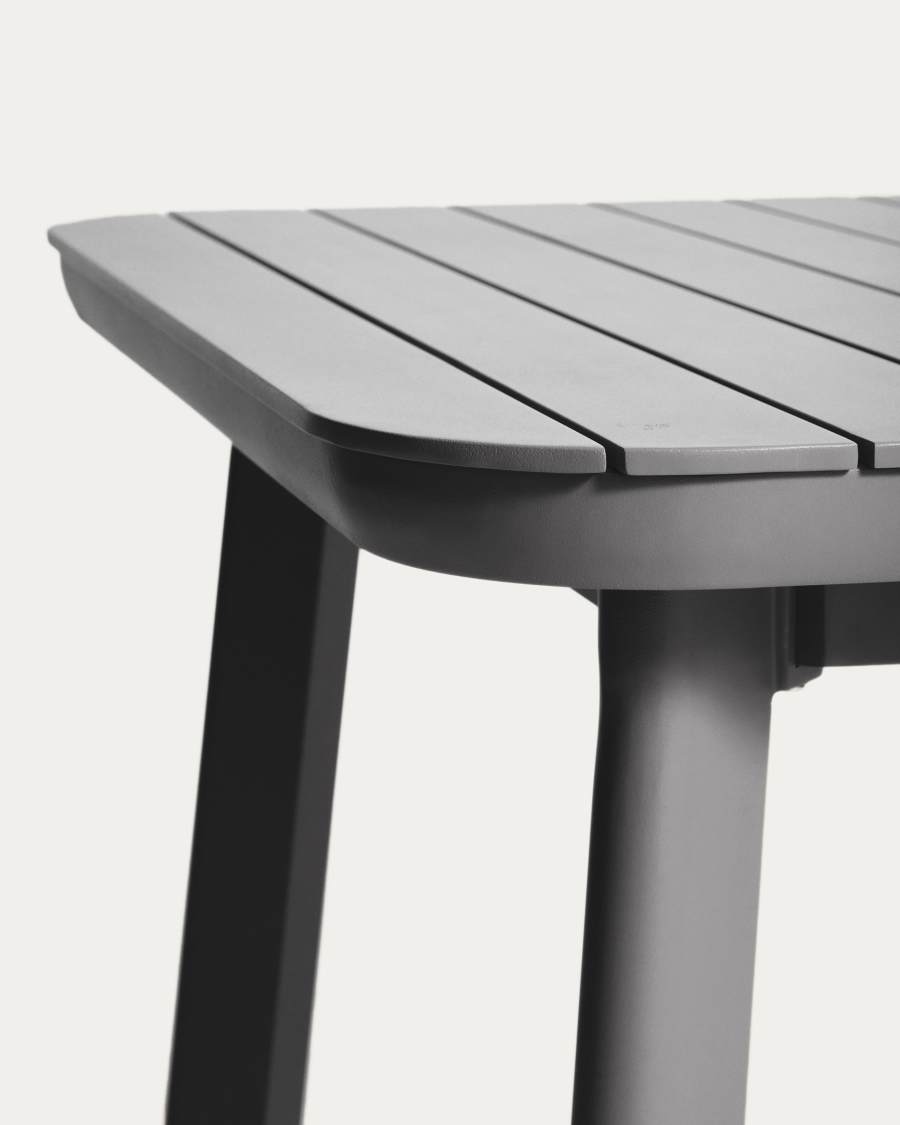 Table extensible d’extérieur Izola en aluminium avec finition graphite 220 (280) x 100 cm
