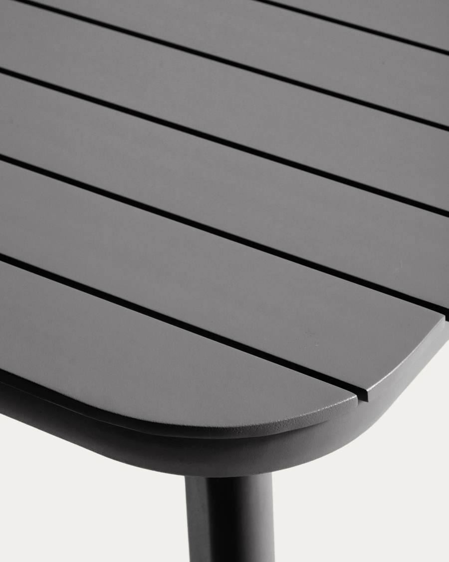 Table extensible d’extérieur Izola en aluminium avec finition graphite 220 (280) x 100 cm