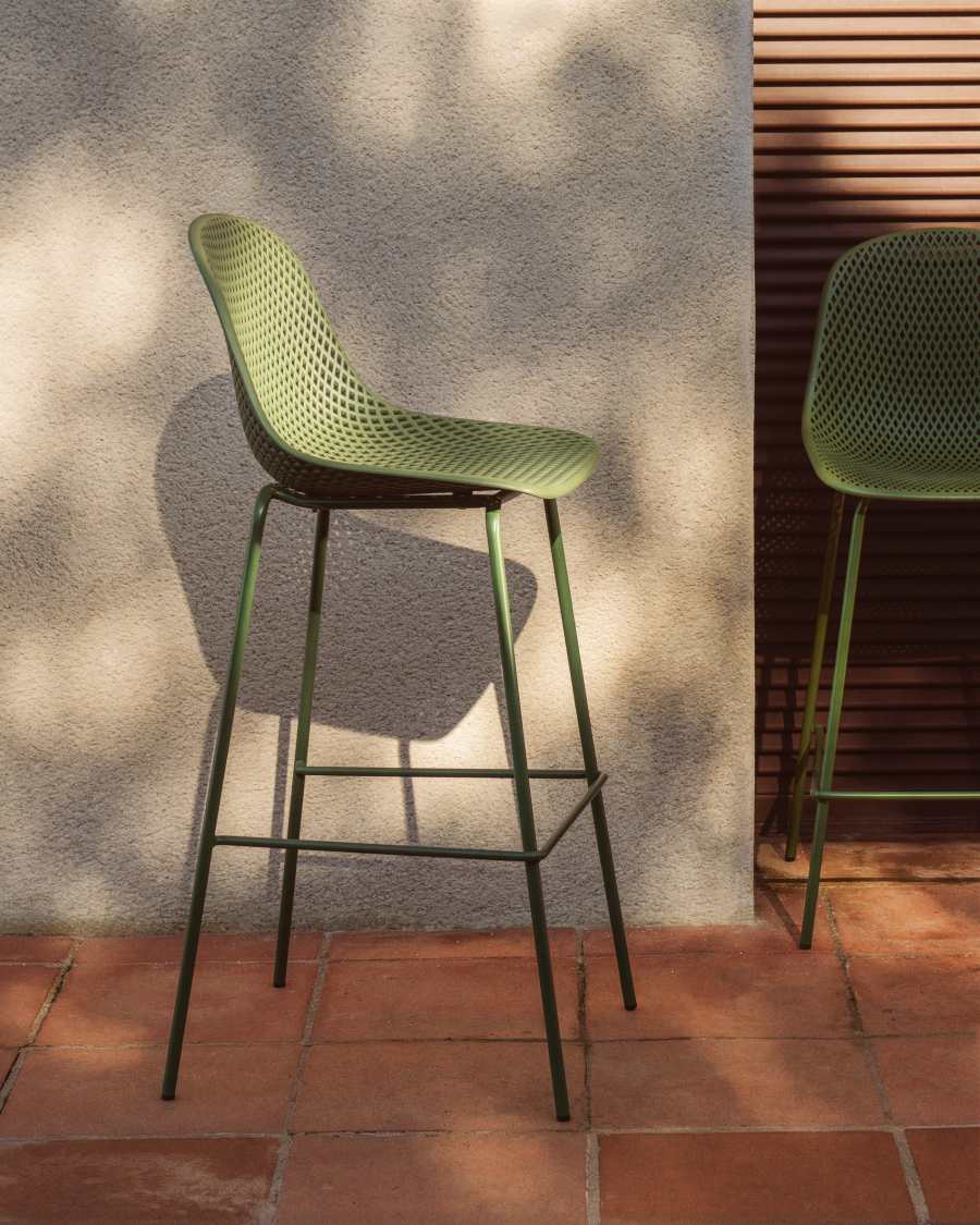 Tabouret d’extérieur Quinby vert 75 cm