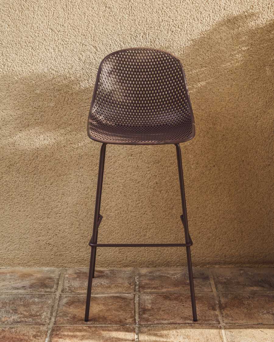 Tabouret d’extérieur Quinby marron 75 cm