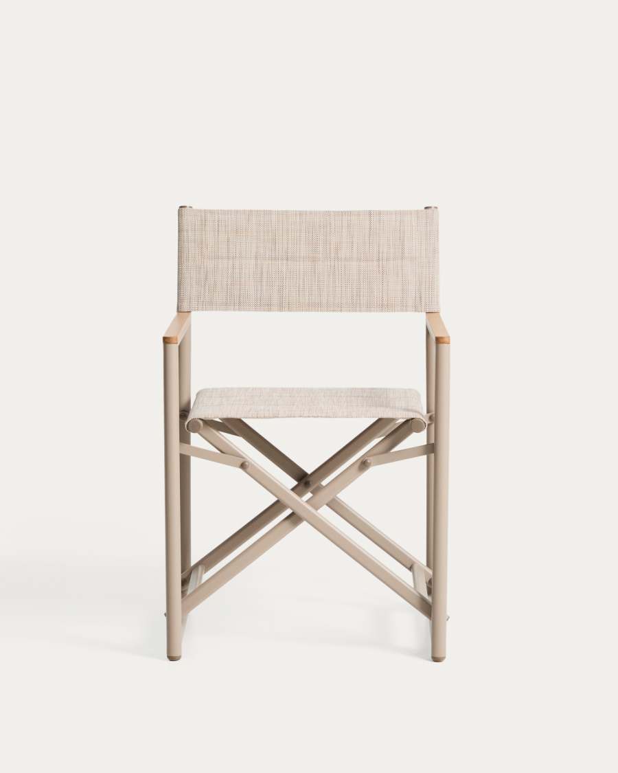 Cadira plegable d’exterior Tisno d’alumini talp i textilè talp