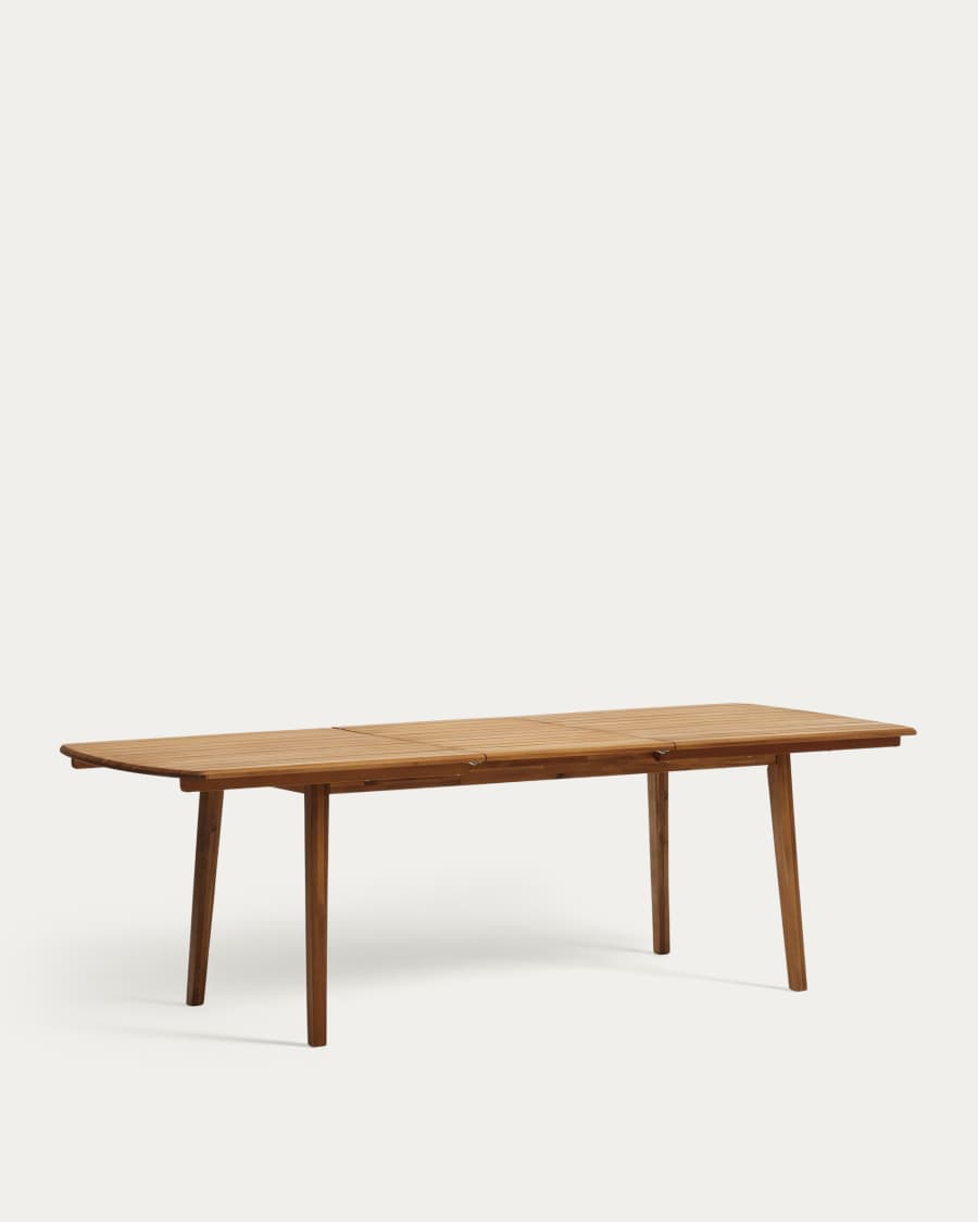 Table de jardin extensible Thianna en bois d'acacia 180 (240) x 90 cm FSC 100 %