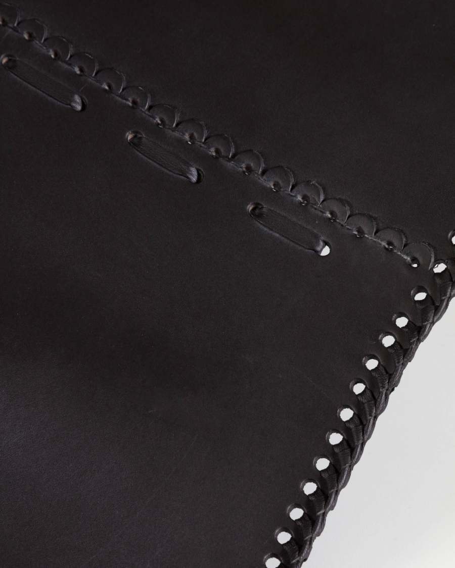 Fauteuil Fly zwart leer