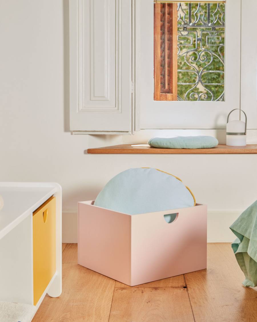 Nunila set of 2 drawers for storage unit in pink MDF