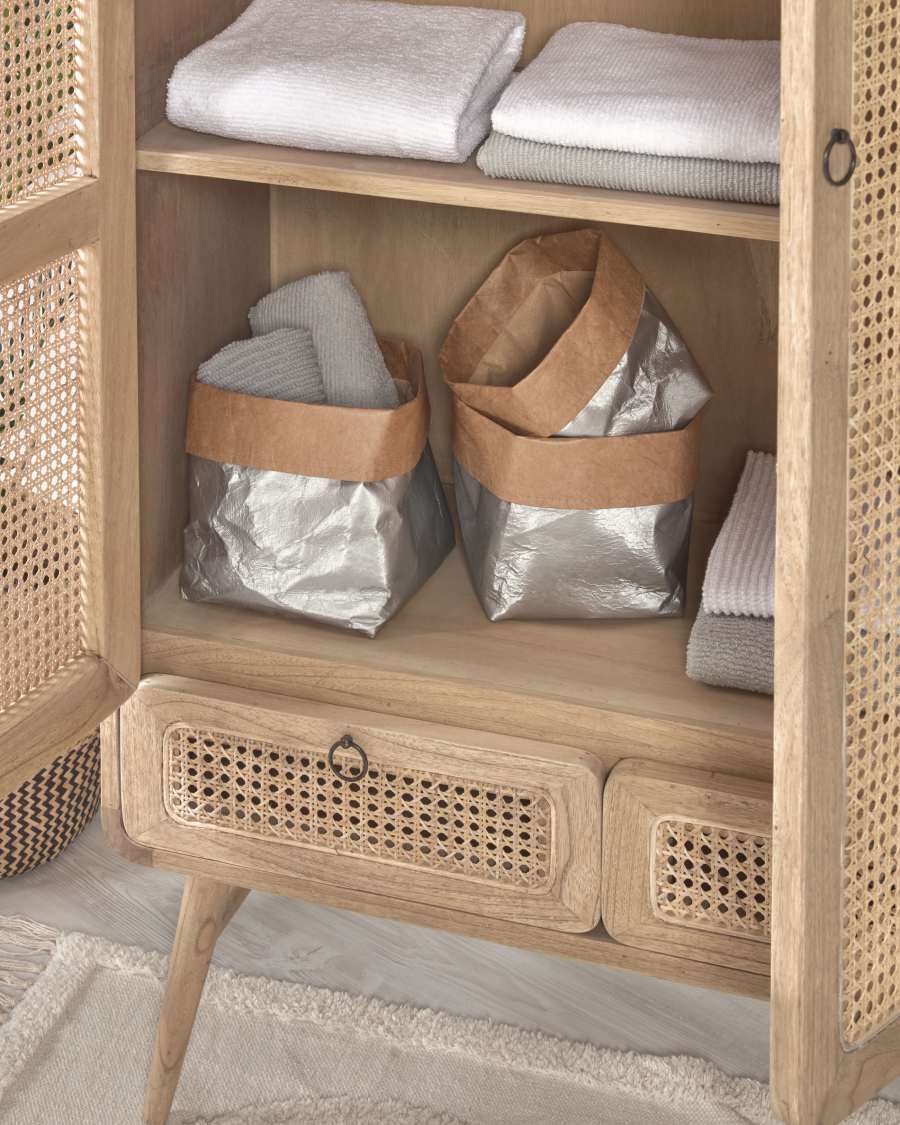 Set Kamori de 3 paniers argent