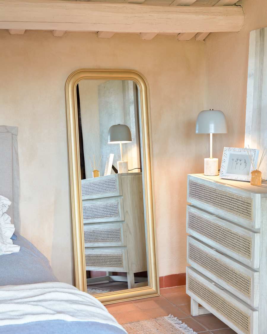 Specchio Adinoshika dorato 63 x 163 cm