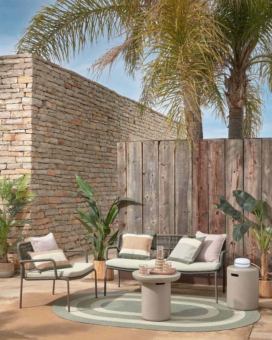 Poggiapiedi da esterno Taimi in cemento Ø 35 cm