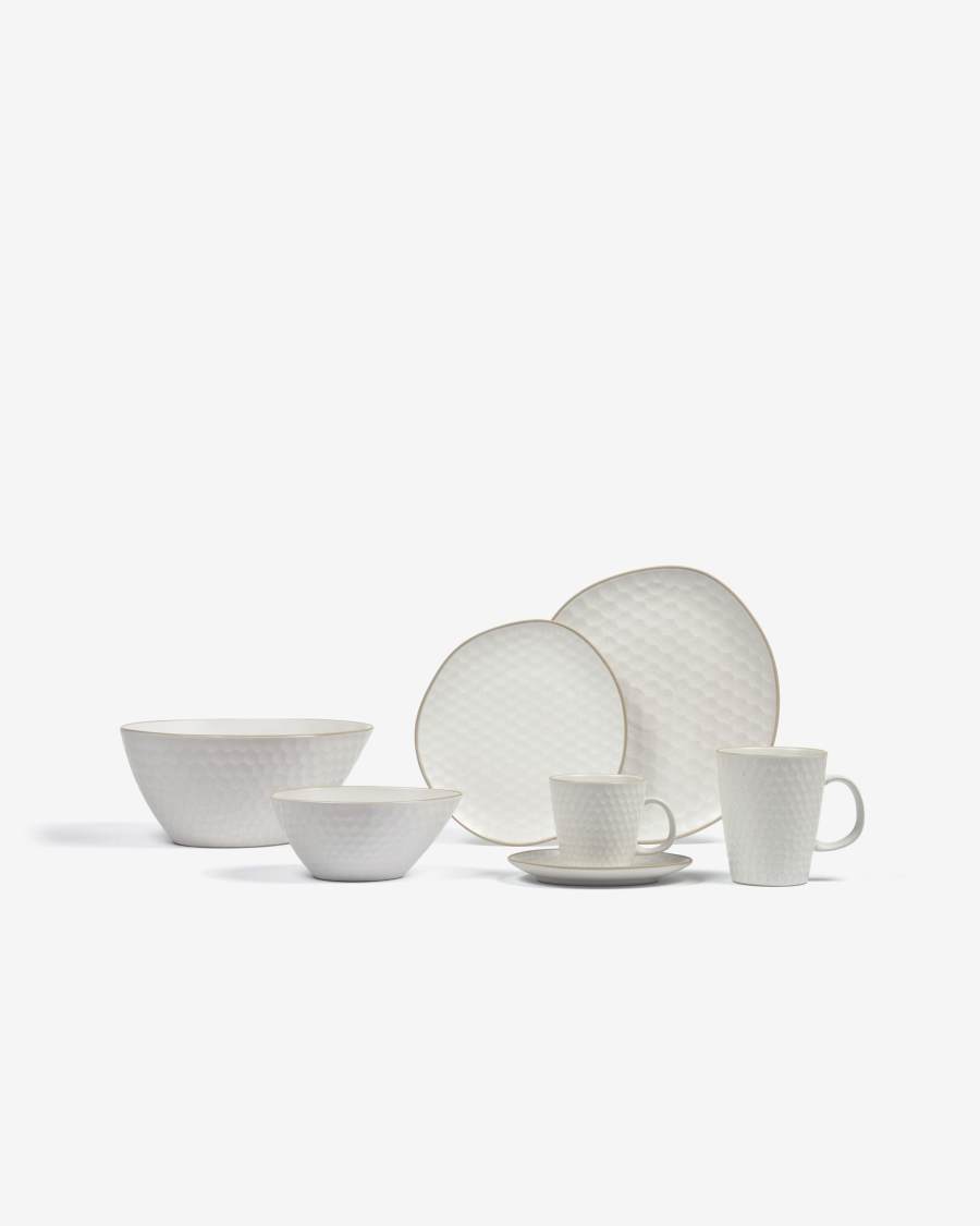 Bol Manami grand en céramique blanc