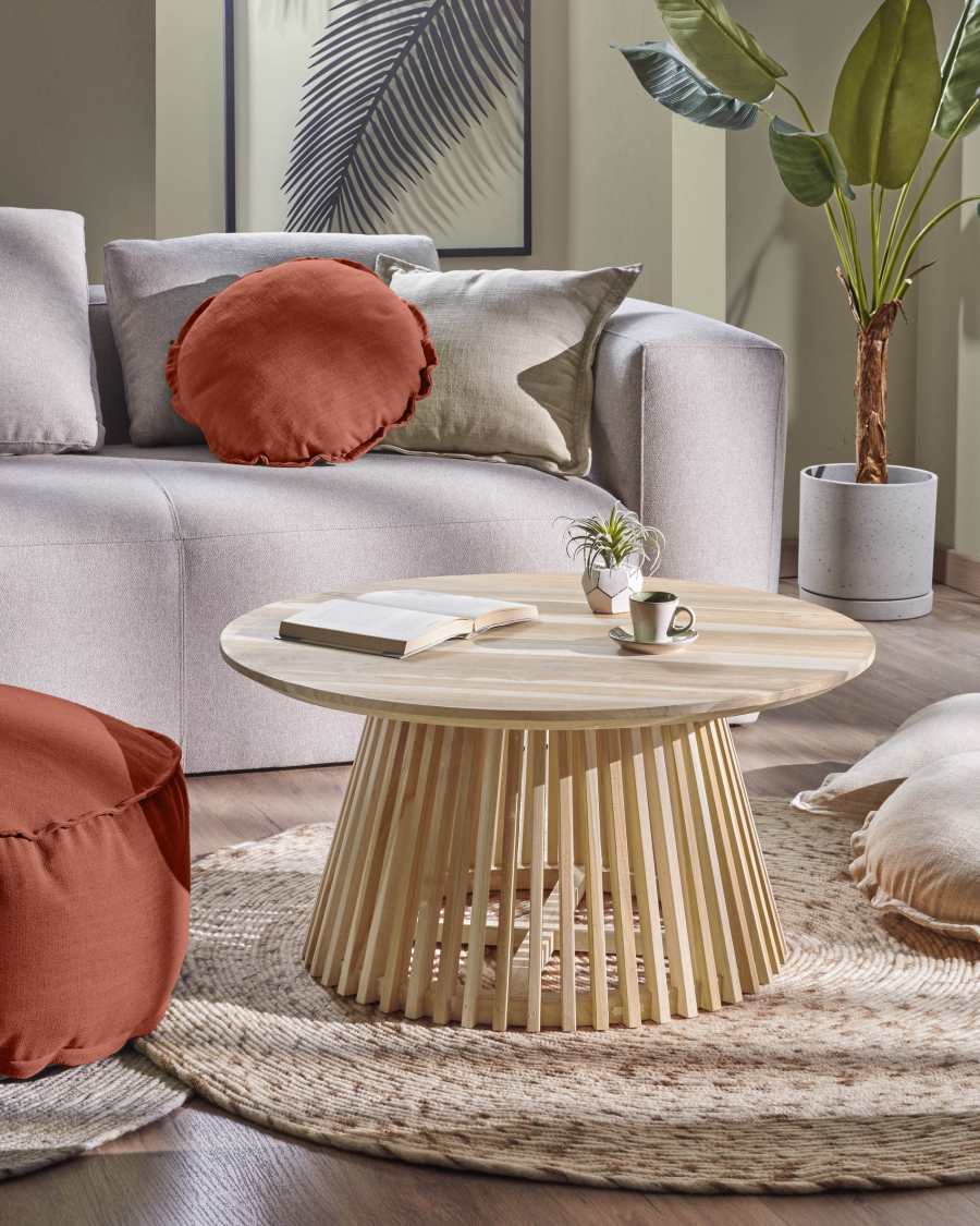 Maroon Maelina Pouf Ø 70 cm