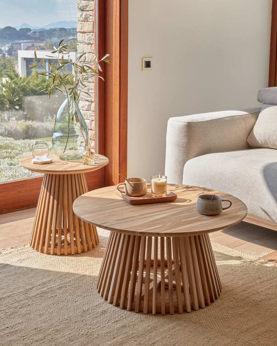 Jeanette Ø 80 cm natural coffee table
